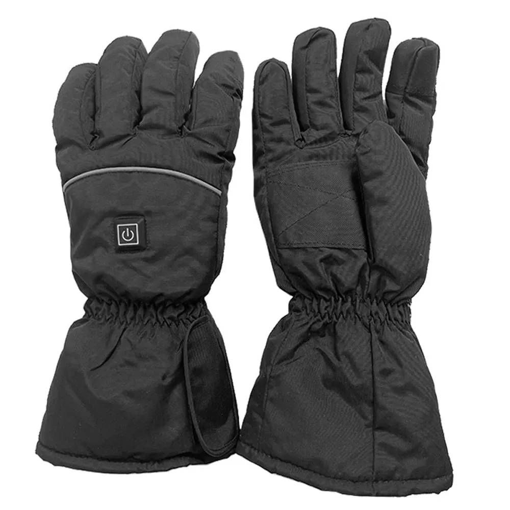 1 Pair Electric Thermal Gloves Winter Hand Warmer Touching Screen Cycling Gloves Skiing Snowboarding Heated Gloves