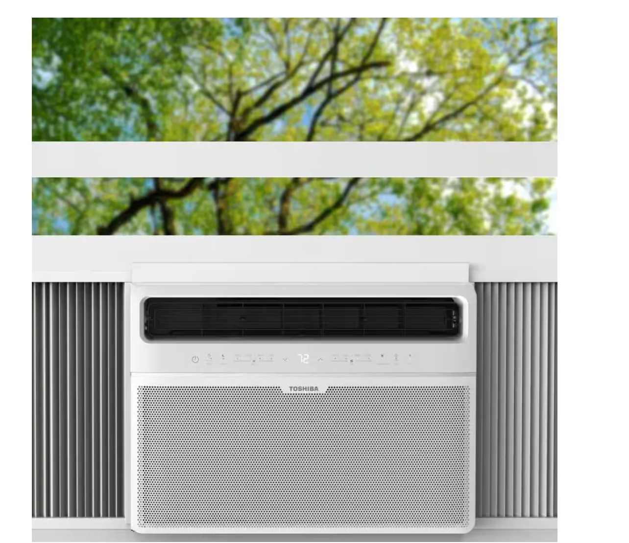 12,000 BTU 115-Volt Smart Wi-Fi Touch Control Window Air Conditioner with Remote for upto 550 sq. ft.