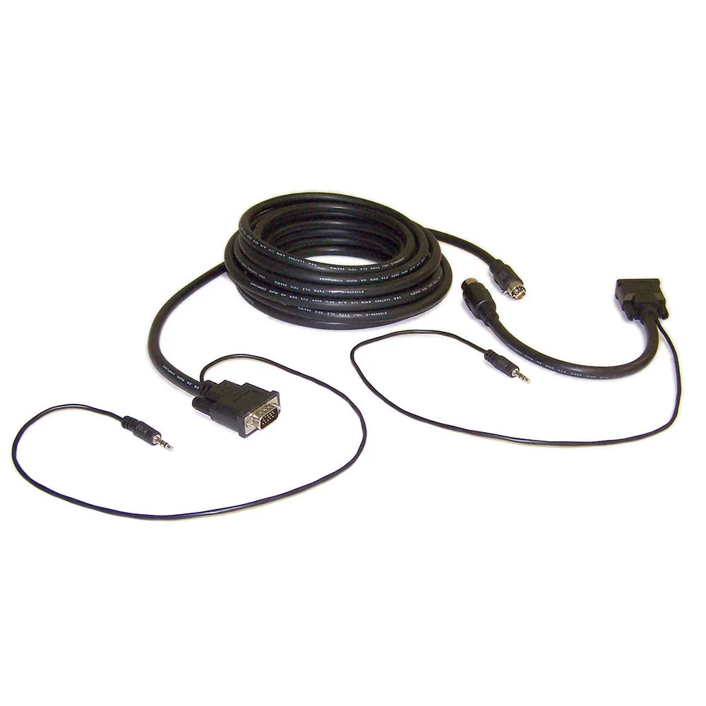 150ft SVGA Disconnecting Cable HD15 M/M   3.5mm Audio CL2/FT4