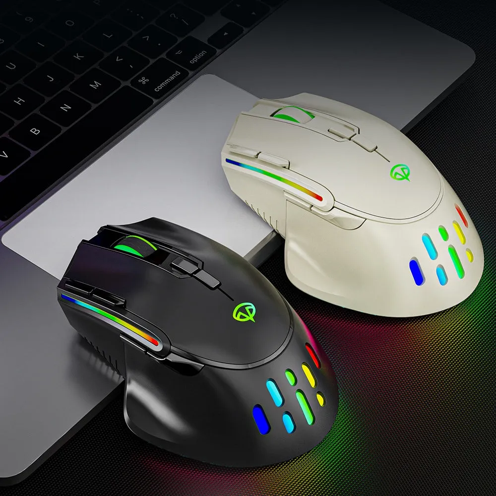 2.4GHz Wireless Optical Gaming Mouse with RGB Backlight & Fire Button for Windows/Mac