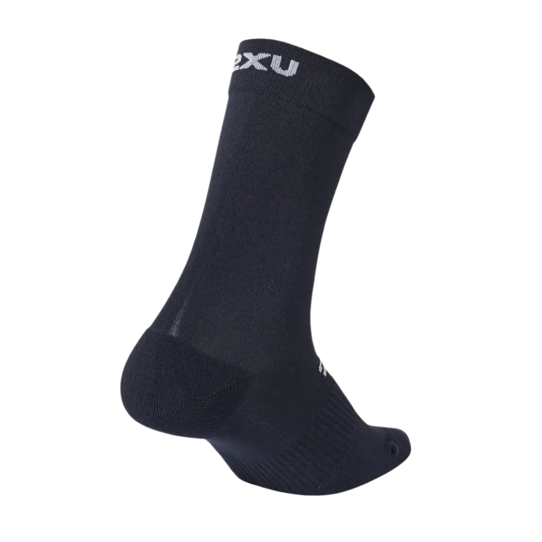 2XU - Crew Socks 3 Pack - Black/White