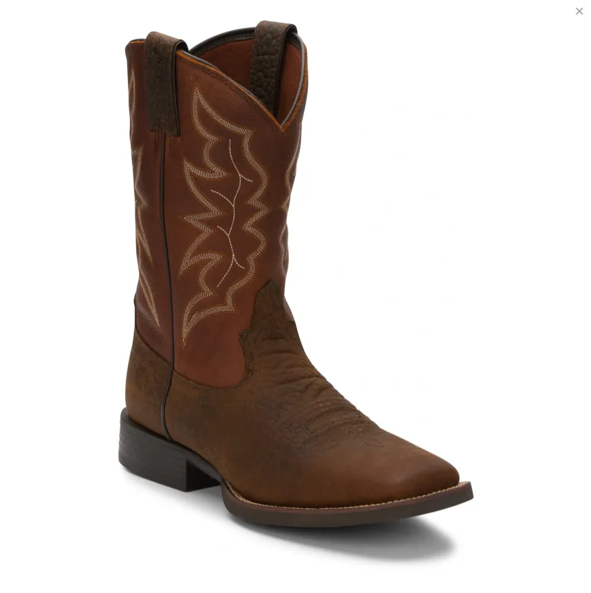 7222 - Justin Men's Chet Boot - Pebble Brown