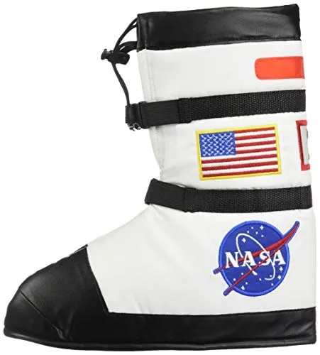 Aeromax Astronaut Boots, Size Large, White, with NASA patches