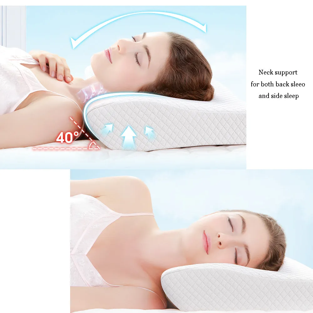 Aeromax Memory Foam Pillow Neck Support Pillows Contour Rebound Pain Relief Support