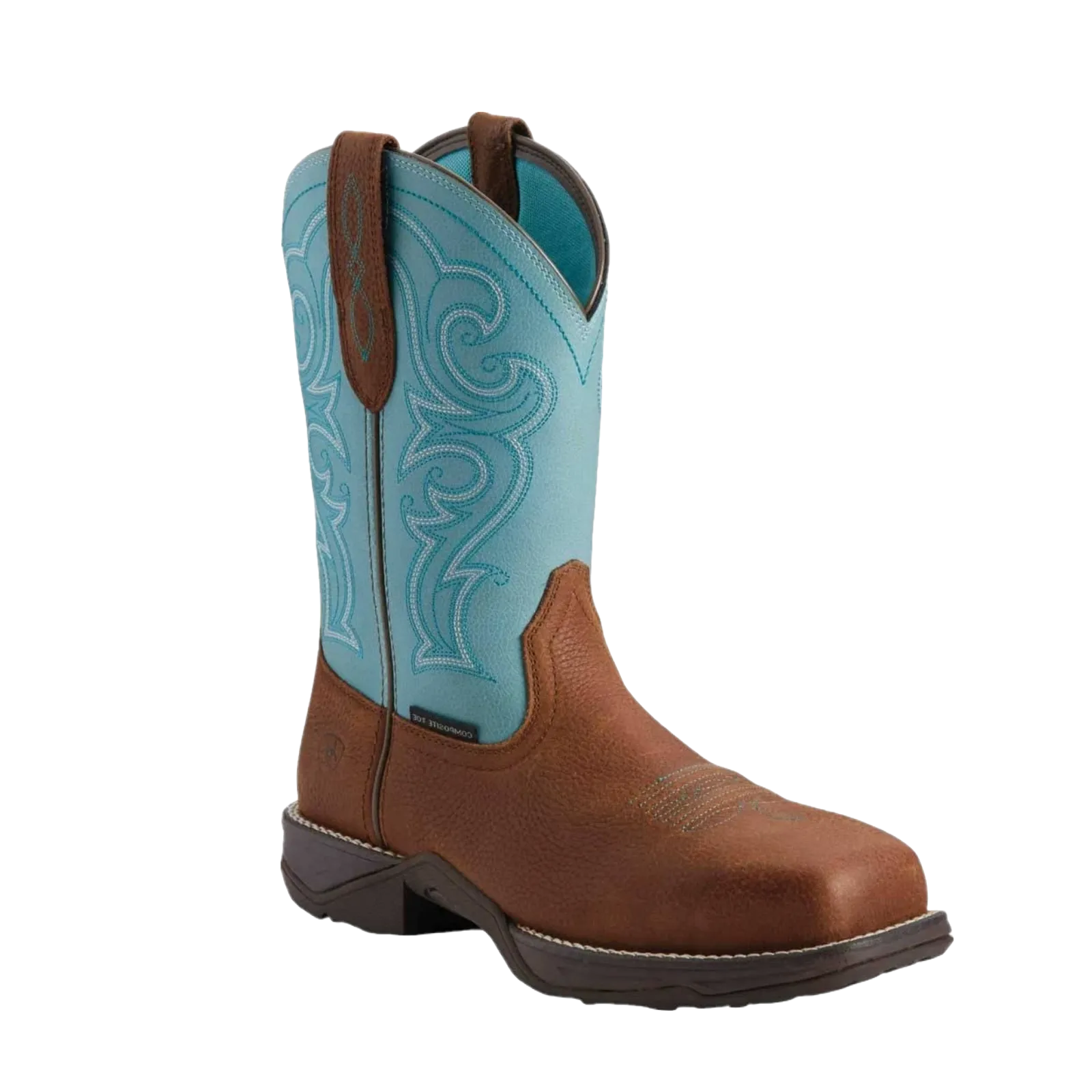 Ariat Ladies Anthem 10" Latigo Brown Work Boots 10027420