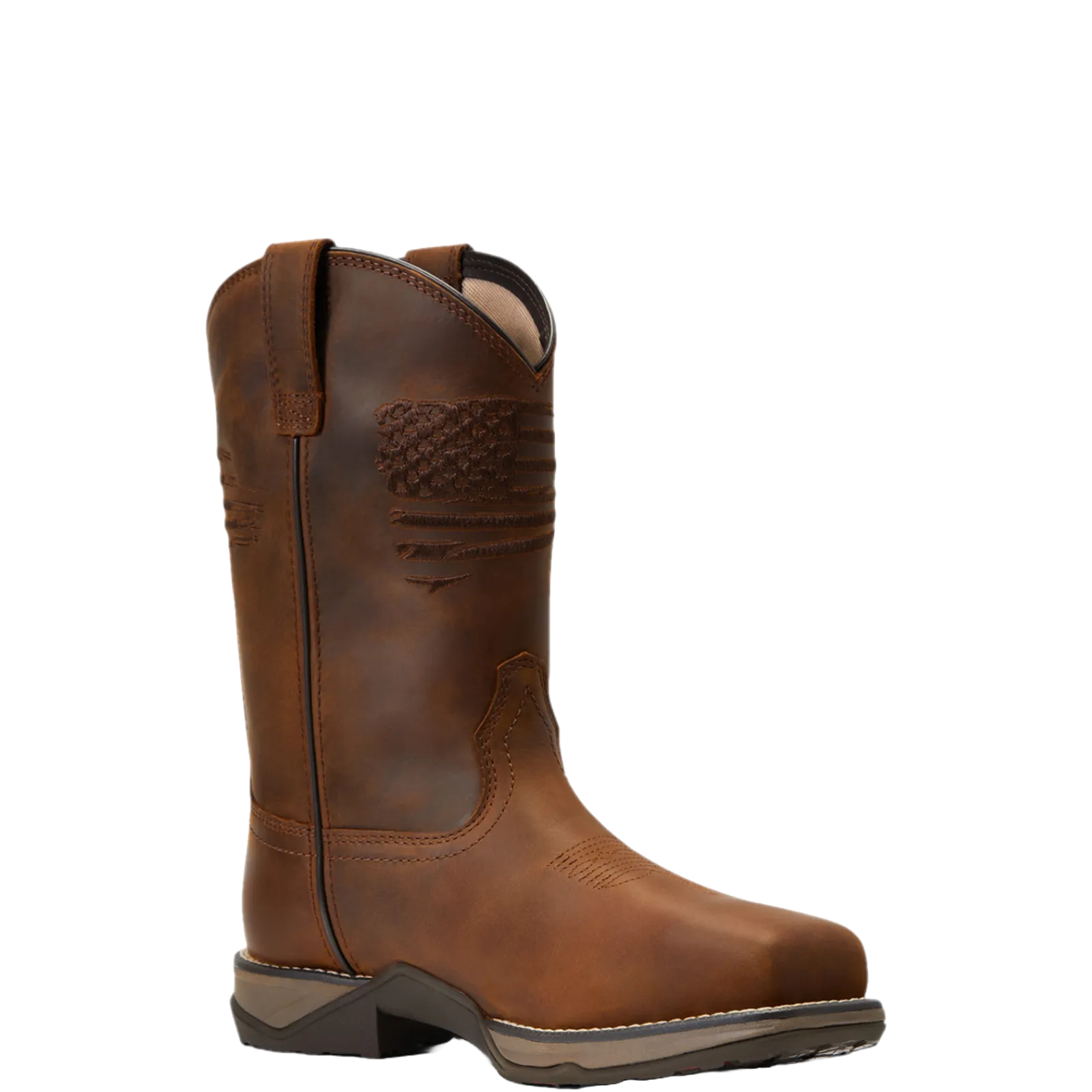 Ariat Ladies Anthem Patriot H20 Distressed Brown Work Boots 10040433