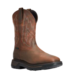 Ariat Men's Big Rig H2O Distressed Brown Work Boots 10033991