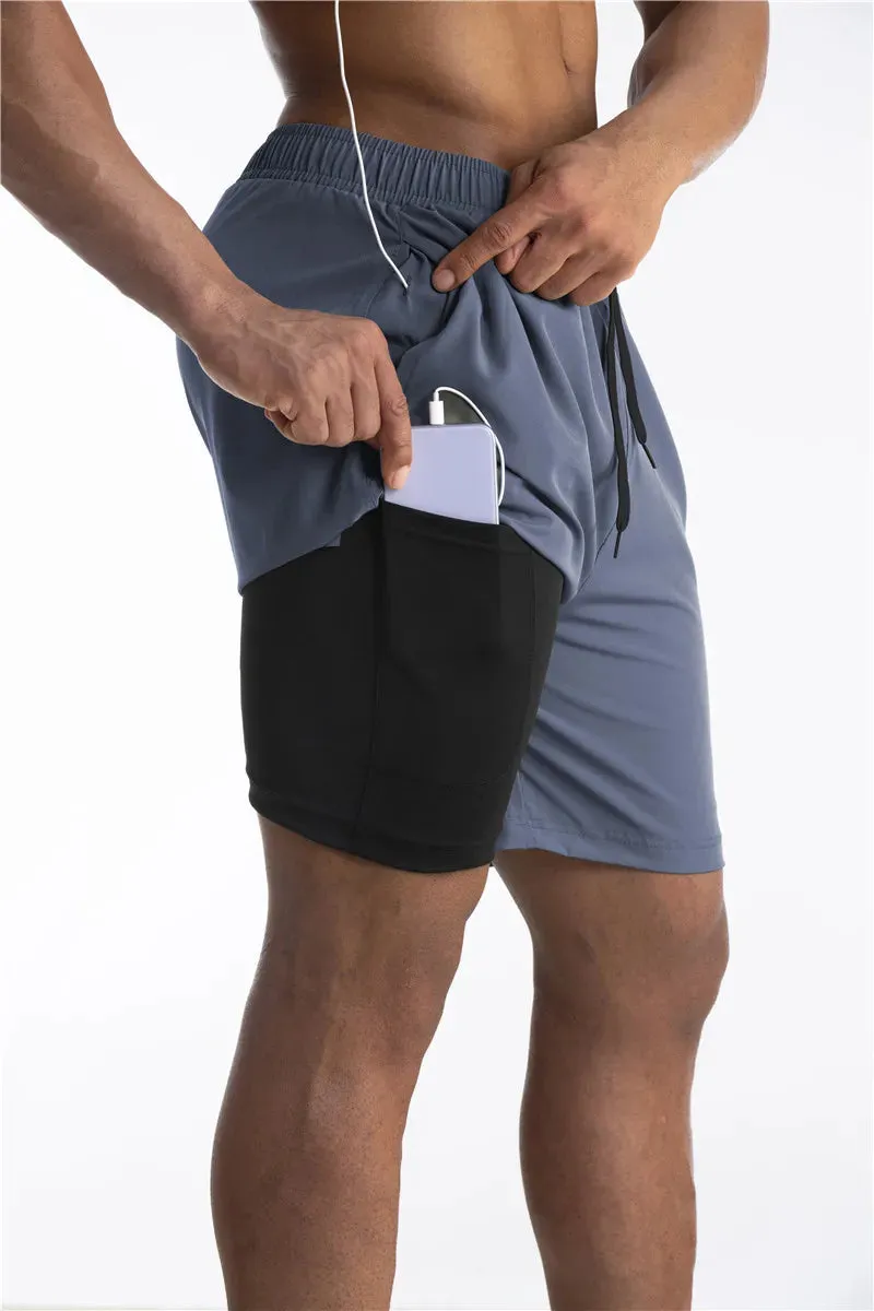 Armour Running Shorts with Liner and Phone Pocket