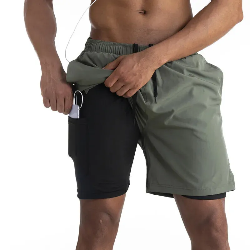 Armour Running Shorts with Liner and Phone Pocket