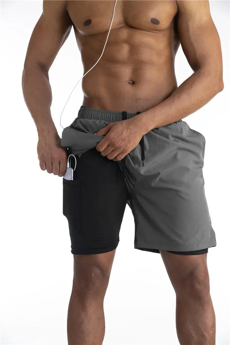 Armour Running Shorts with Liner and Phone Pocket