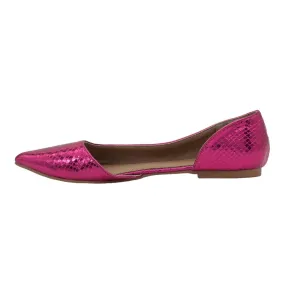 Asos Virtue D'Orsay Ballerinas Leather Pink Colour For Women