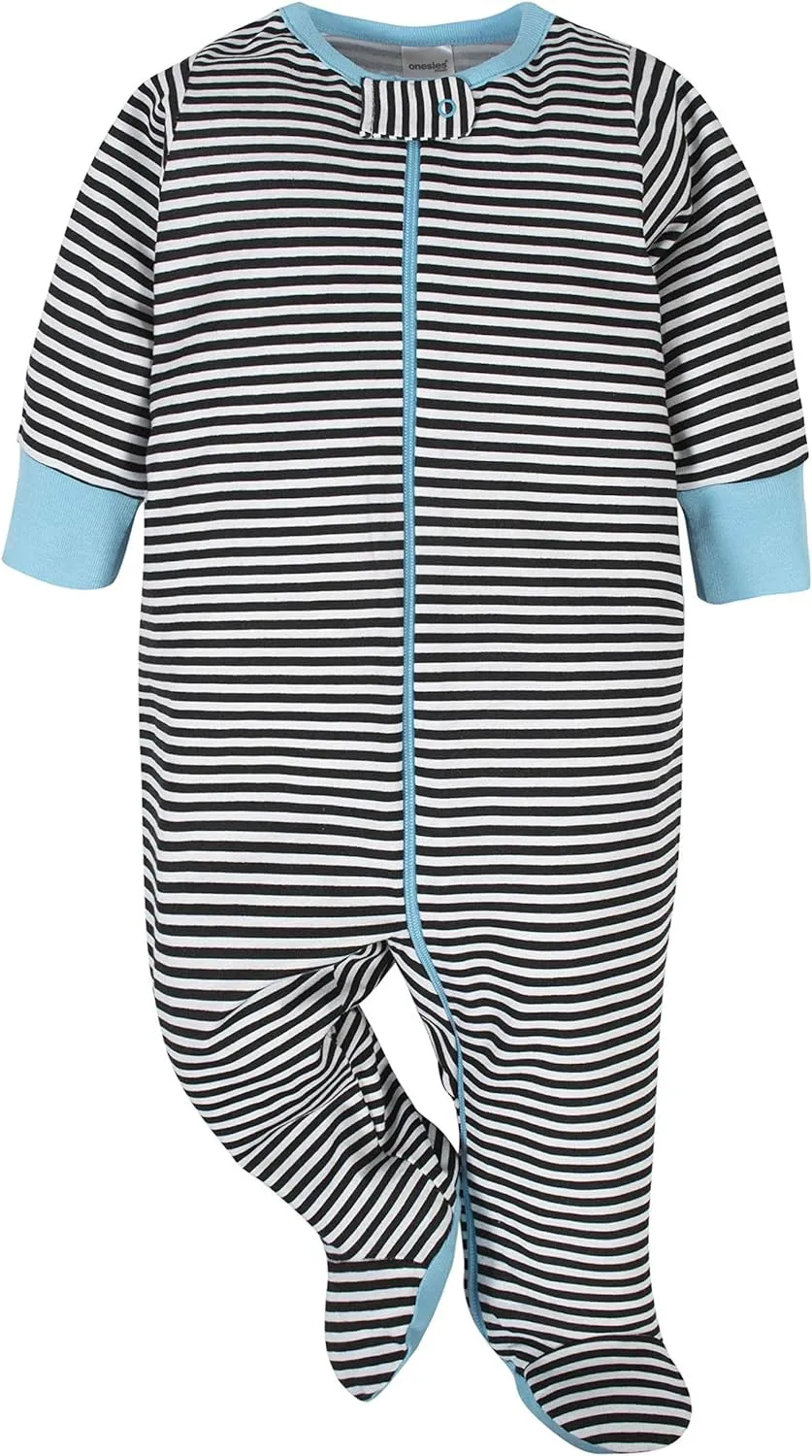 Baby-Boys 4-Pack Sleep 'N Plays Footies