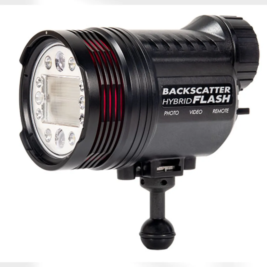 BACKSCATTER HYBRID FLASH UNDERWATER STROBE & VIDEO LIGHT WITH NITECORE BATTERY