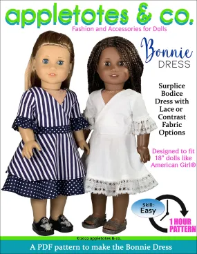 Bonnie Dress 18 Inch Doll Sewing Pattern