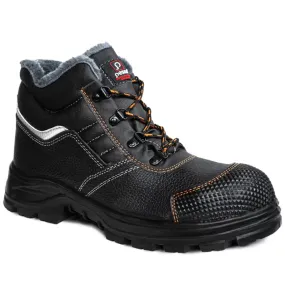 BS159, NATURAL LEATHER SAFETY SHOES PESSO S3