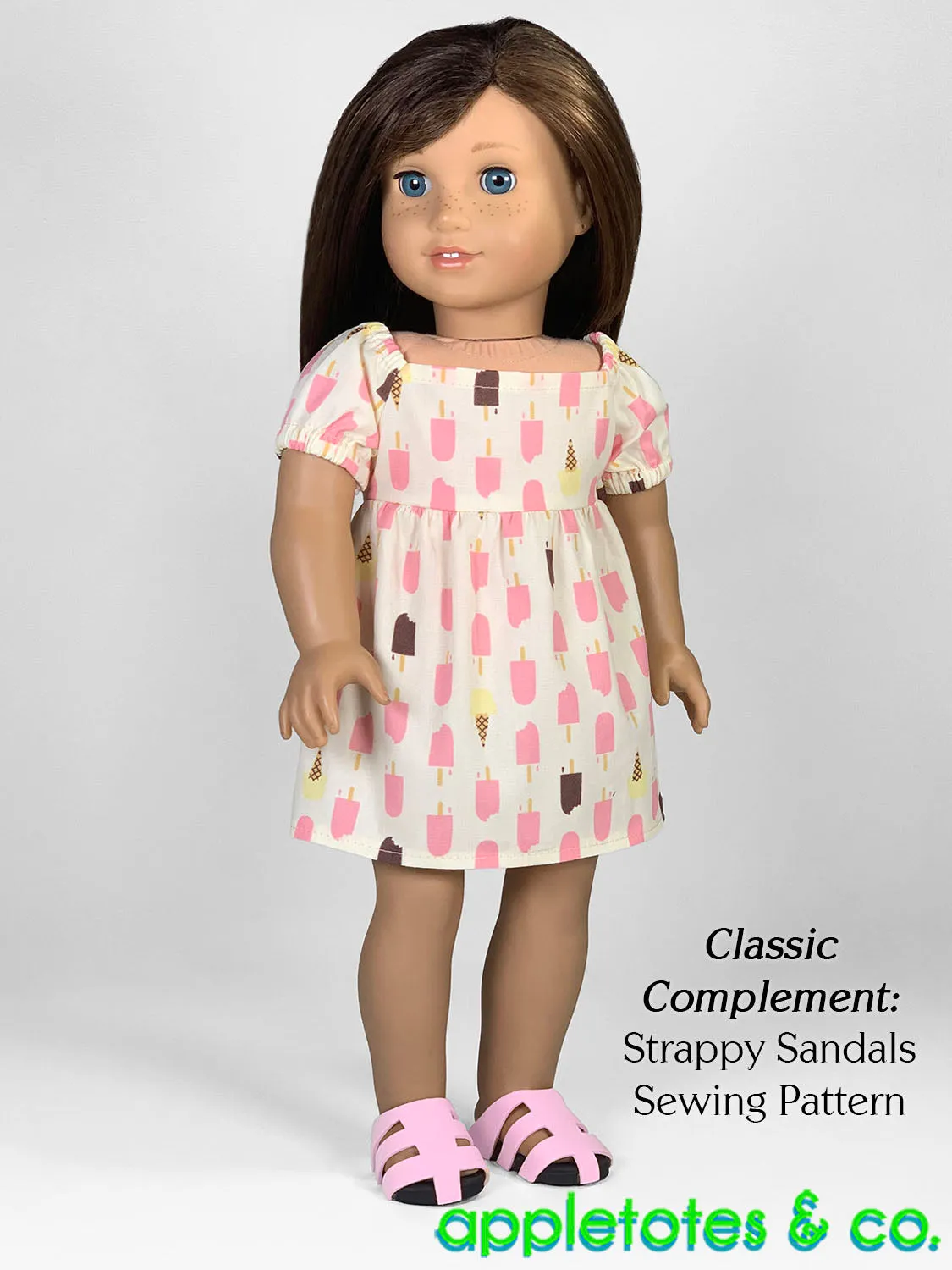 Chantal Dress and Top 18 Inch Doll Sewing Pattern