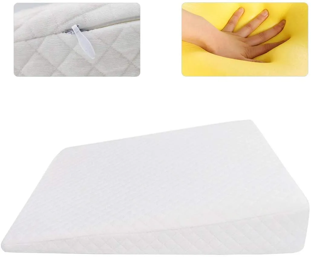 Comfort Therapy Bed Wedge Pillow Memory Foam for Back & Neck Pain