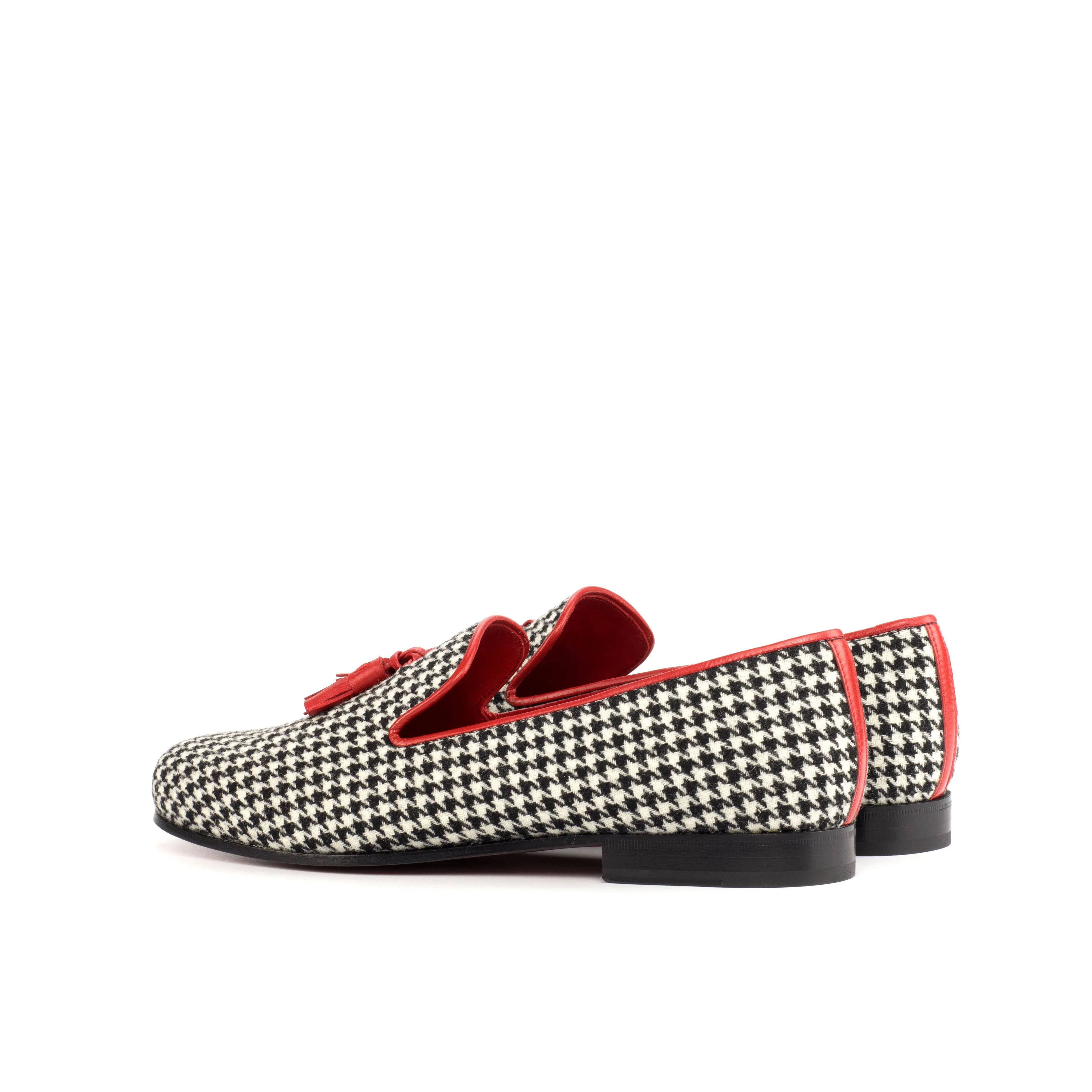 DapperFam Enzo in Houndstooth Men's Sartorial Slipper