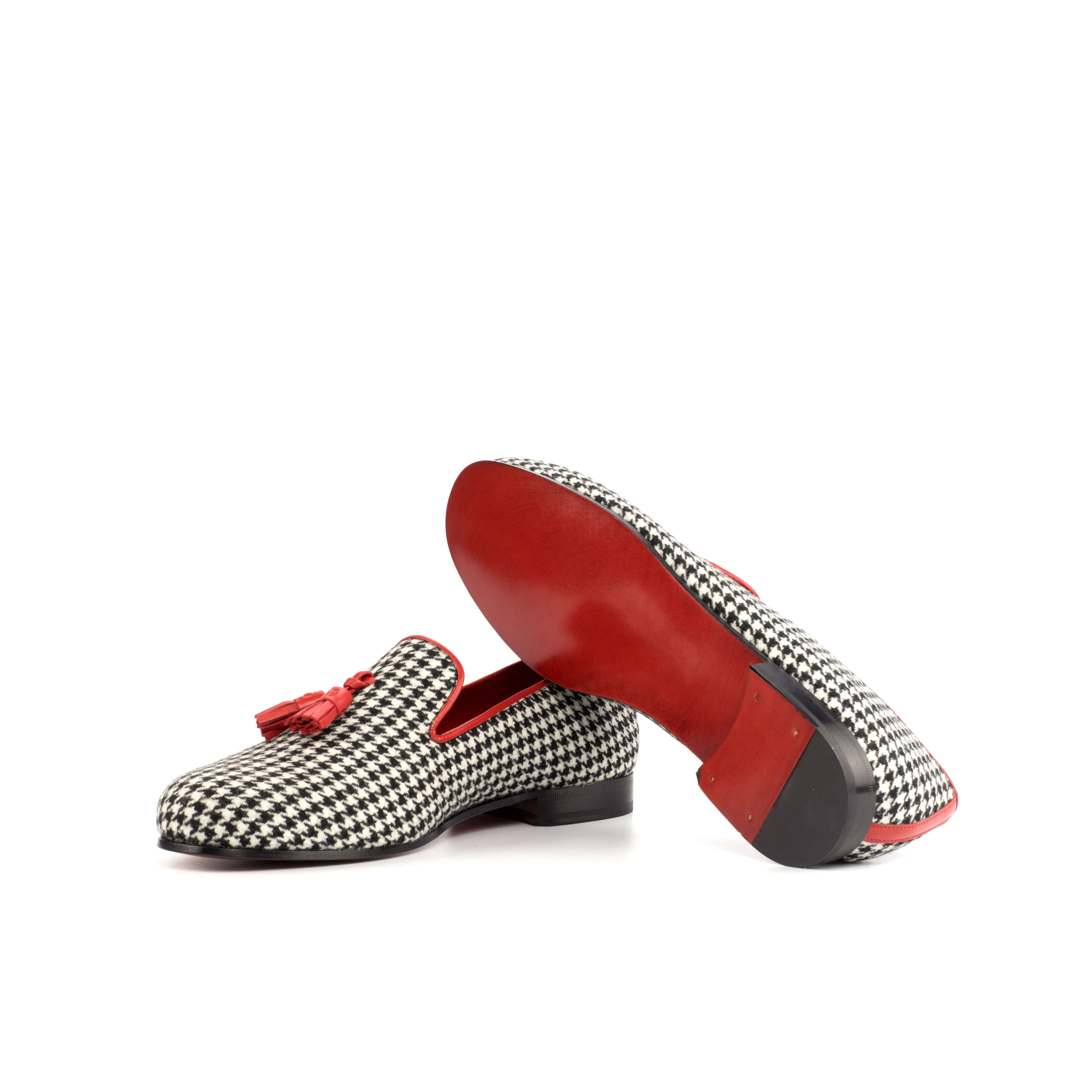 DapperFam Enzo in Houndstooth Men's Sartorial Slipper