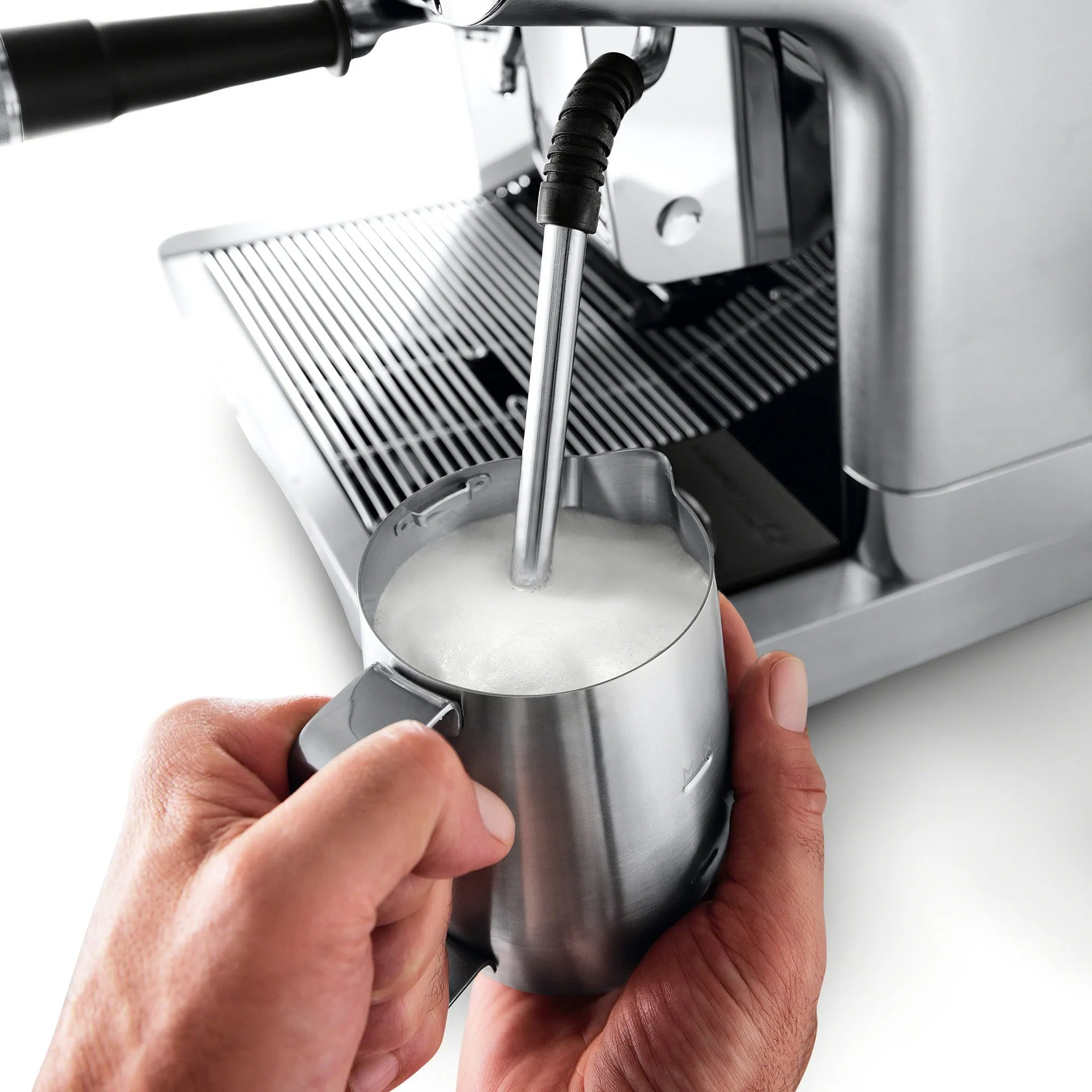 De'Longhi La Specialista Maestro Sensor Grinding, Milk Frothing Espresso Machine in Silver (EC9665M)