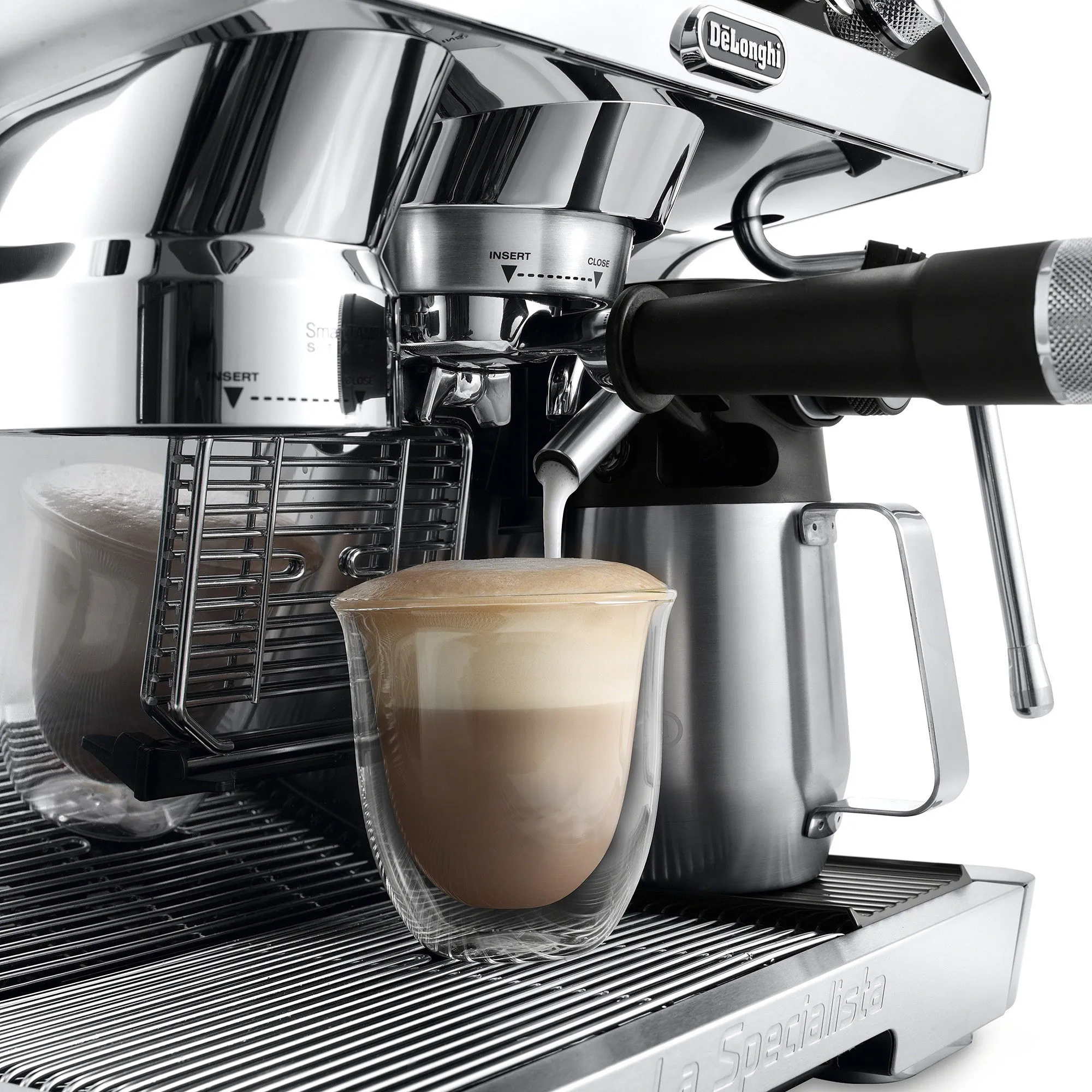 De'Longhi La Specialista Maestro Sensor Grinding, Milk Frothing Espresso Machine in Silver (EC9665M)