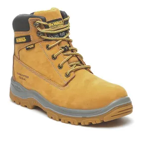 DeWalt Safety Boots Wide Fit Honey Leather Waterproof Steel Toe Shoes Size 8