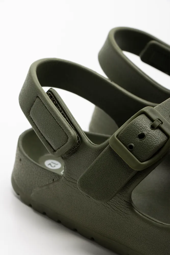 Double Strap Sandal Dark Green