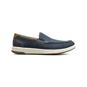 FLORSHEIM CROSSOVER MOC TOE SLIP ON NAVY NUBUCK - MENS