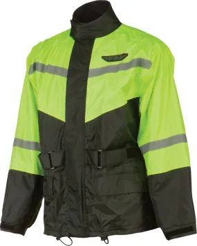 FLY RACING 2-PIECE RAIN SUIT BLACK/HI-VIS MD #6016 478-8015~3