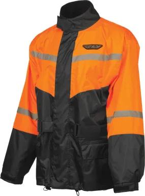 FLY RACING 2-PIECE RAIN SUIT BLACK/ORANGE SM #6016 478-8016~2