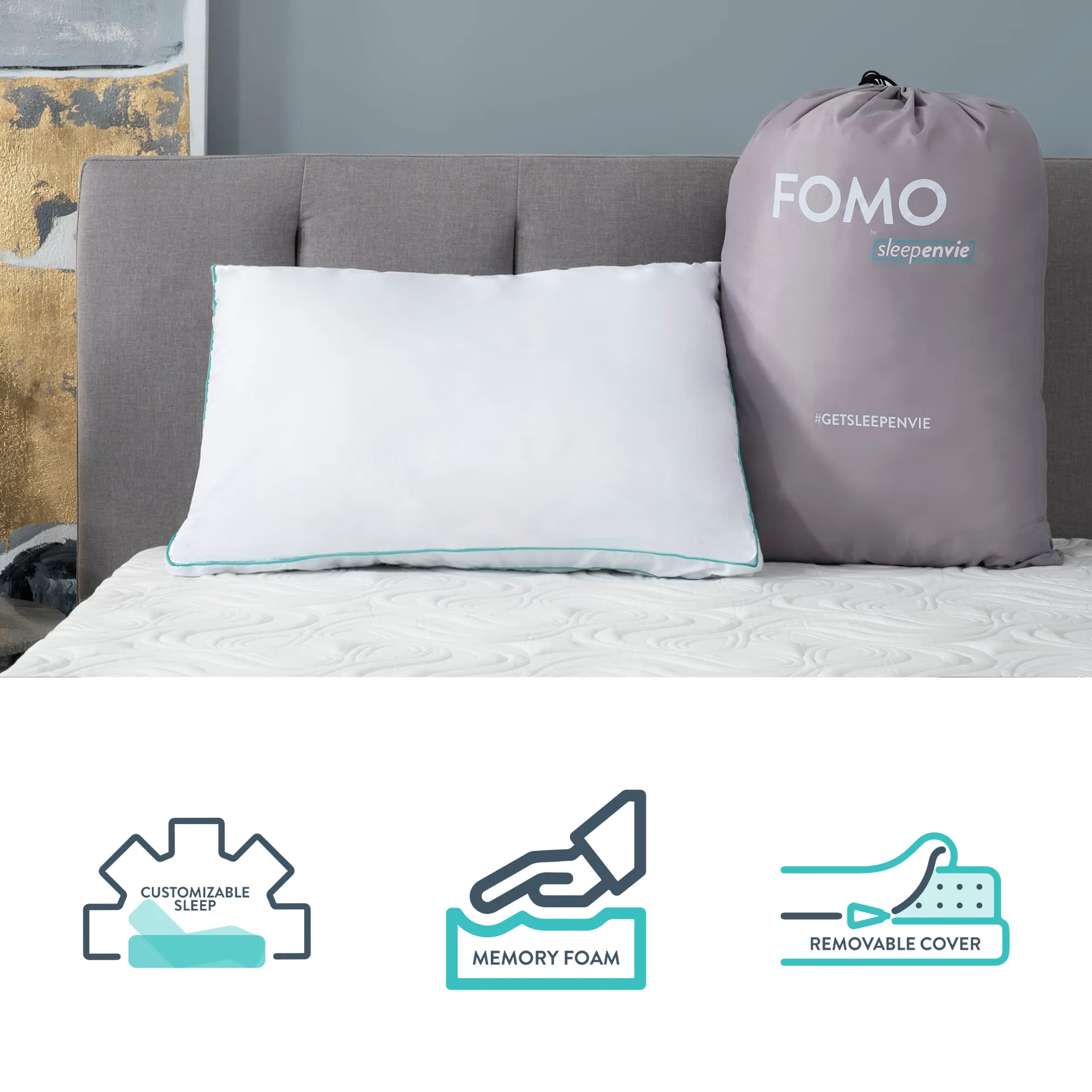 Fomo Shredded Memory Foam Pillow