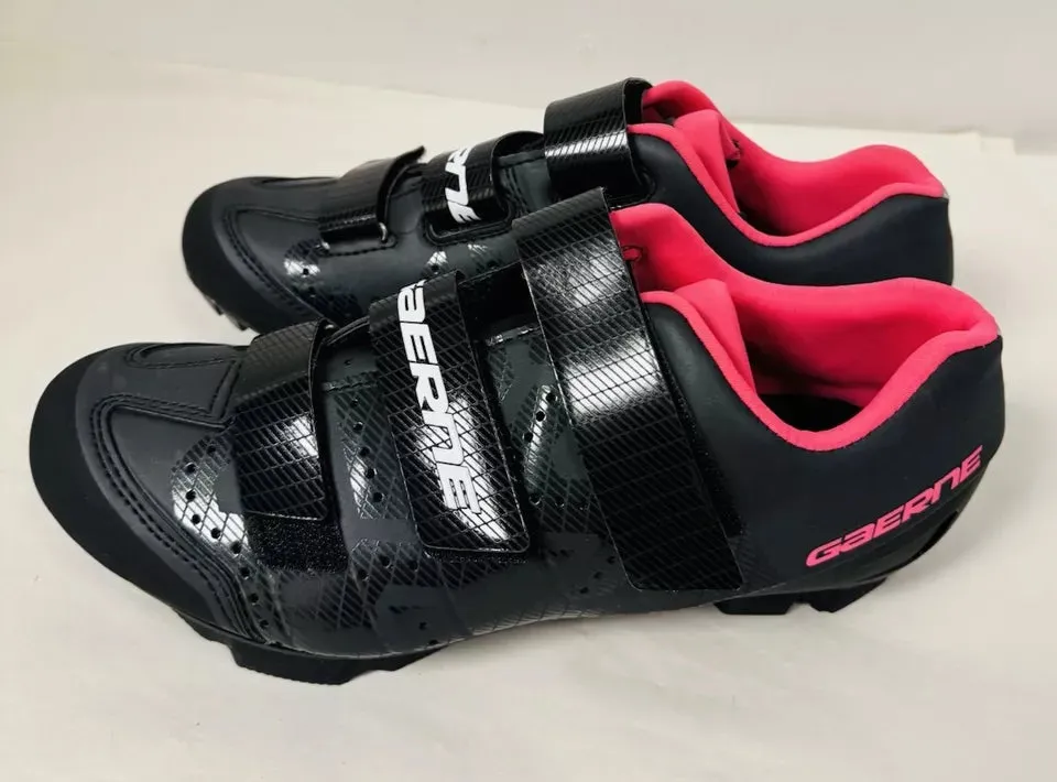 GAERNE G.Laser Black Pink Women’s Cycling Shoes Size UK 6, Made In Italy - BOXED