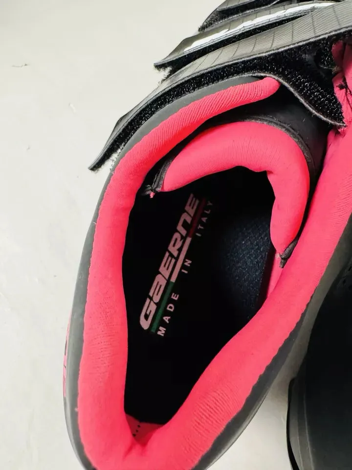 GAERNE G.Laser Black Pink Women’s Cycling Shoes Size UK 6, Made In Italy - BOXED