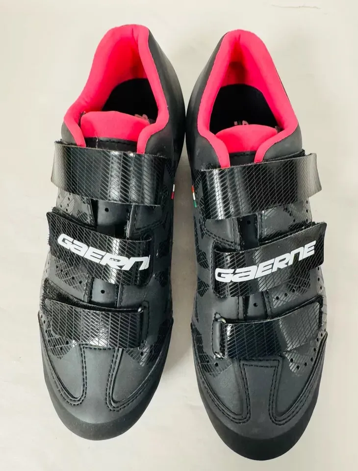 GAERNE G.Laser Black Pink Women’s Cycling Shoes Size UK 6, Made In Italy - BOXED