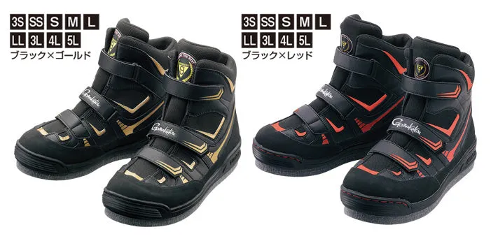 Gamakatsu Felt Spike Shoes (Power Type) Black/Gold GM-4514