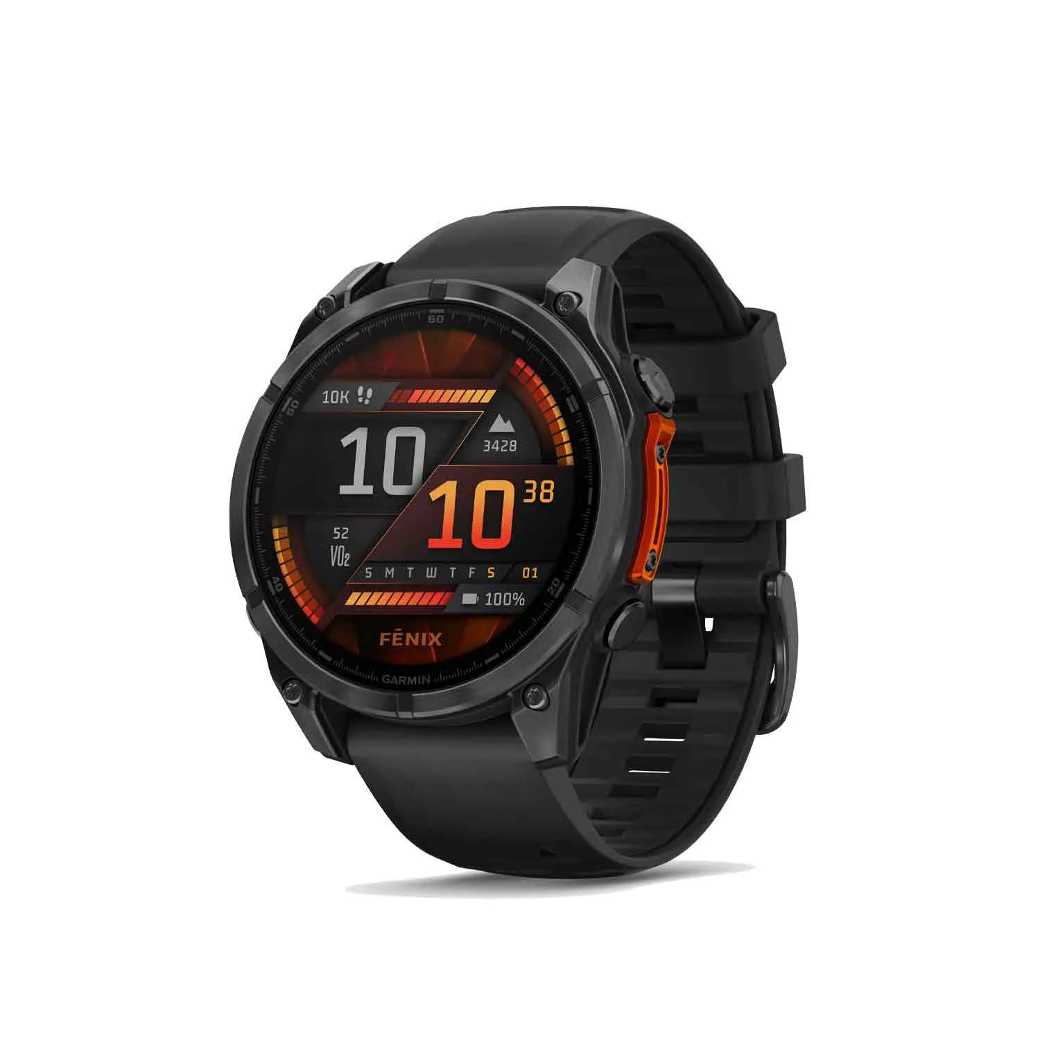 Garmin fēnix 8 - 51 mm AMOLED Smartwatch (Slate Grey/Black Silicone Band)