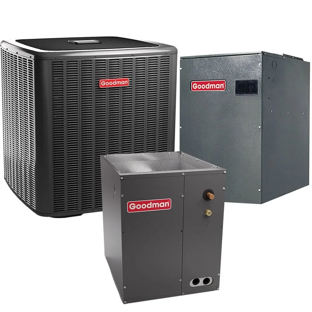 Goodman GSXC180601 5 Ton 17 SEER 2 Stage Variable Speed Goodman Central Air Conditioner Split System - Vertical - HA16411