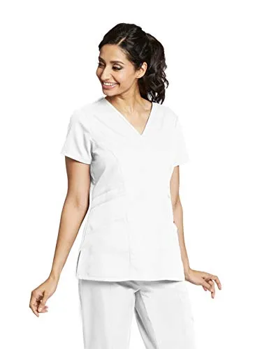 Grey's Anatomy 41452 3-Pocket V-Neck Top for Women Modern Fit Medical Scrub Top