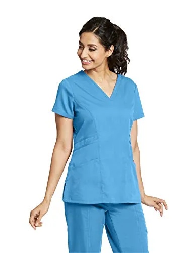 Grey's Anatomy 41452 3-Pocket V-Neck Top for Women Modern Fit Medical Scrub Top