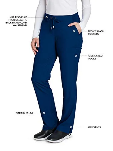 Grey's Anatomy 4277 6-Pocket Flat Front Pant for Women– Modern Fit Medical Scrub Pant