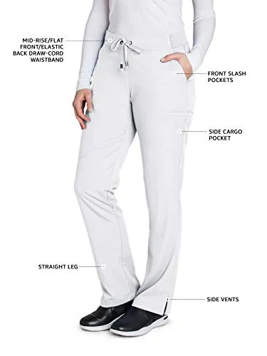 Grey's Anatomy 4277 6-Pocket Flat Front Pant for Women– Modern Fit Medical Scrub Pant