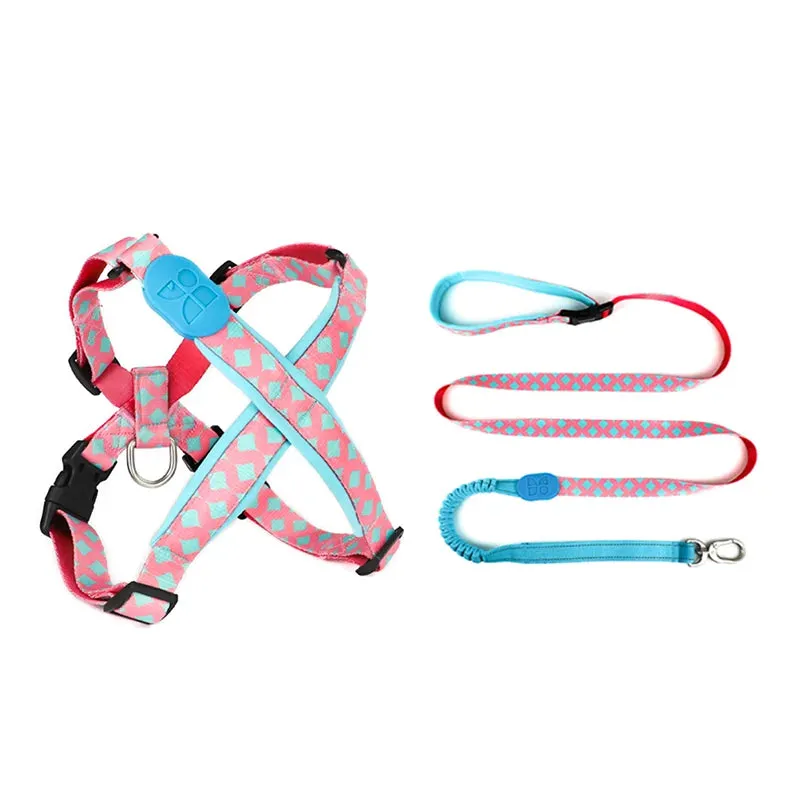 HiDream® | Fashion Pro Adjustable Type X Dog Harness and Leash Set