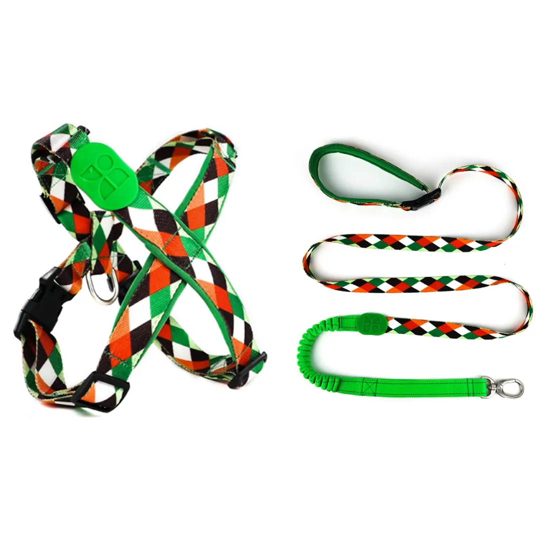 HiDream® | Fashion Pro Adjustable Type X Dog Harness and Leash Set