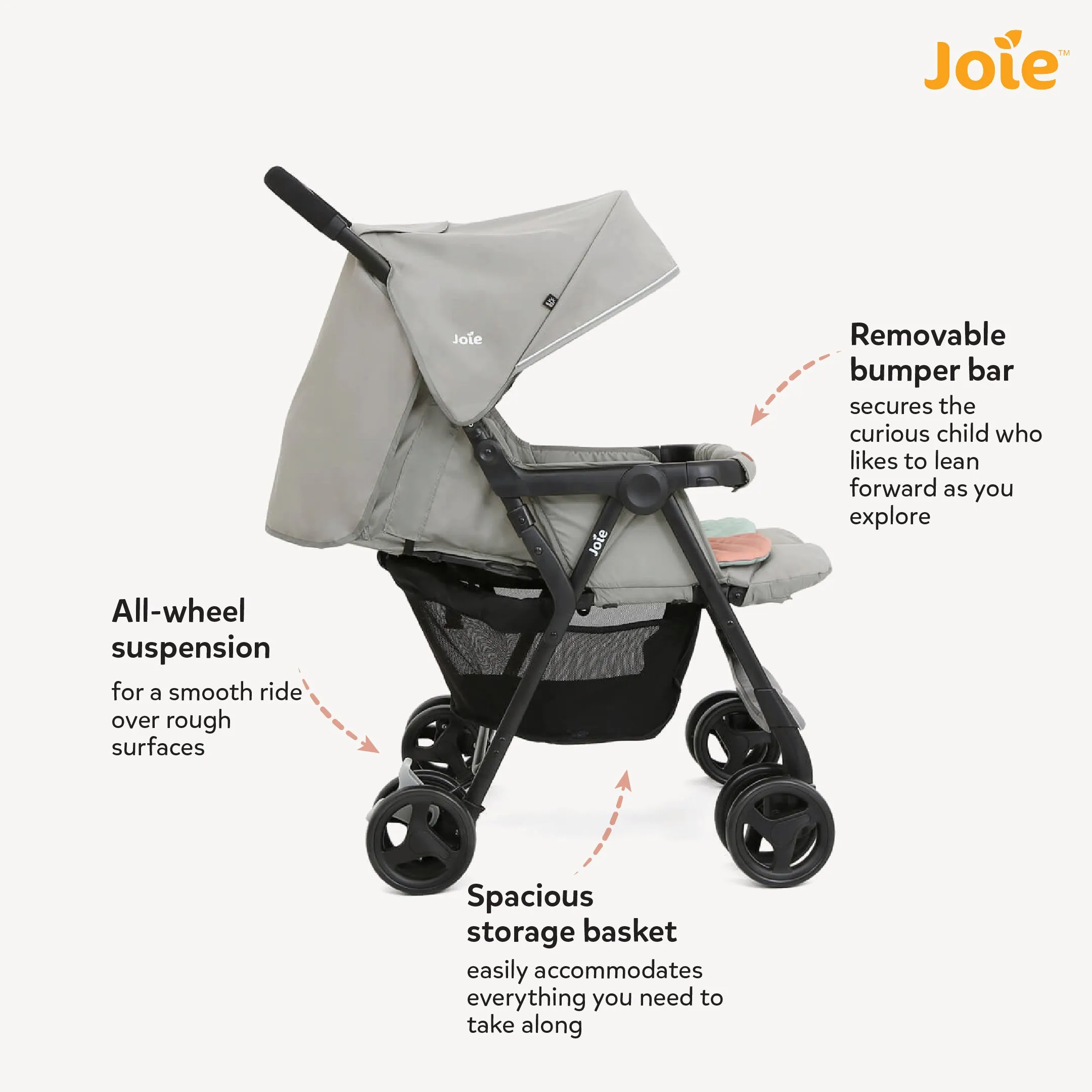 Joie Stroller Aire Twin (Birth to 36 Months)