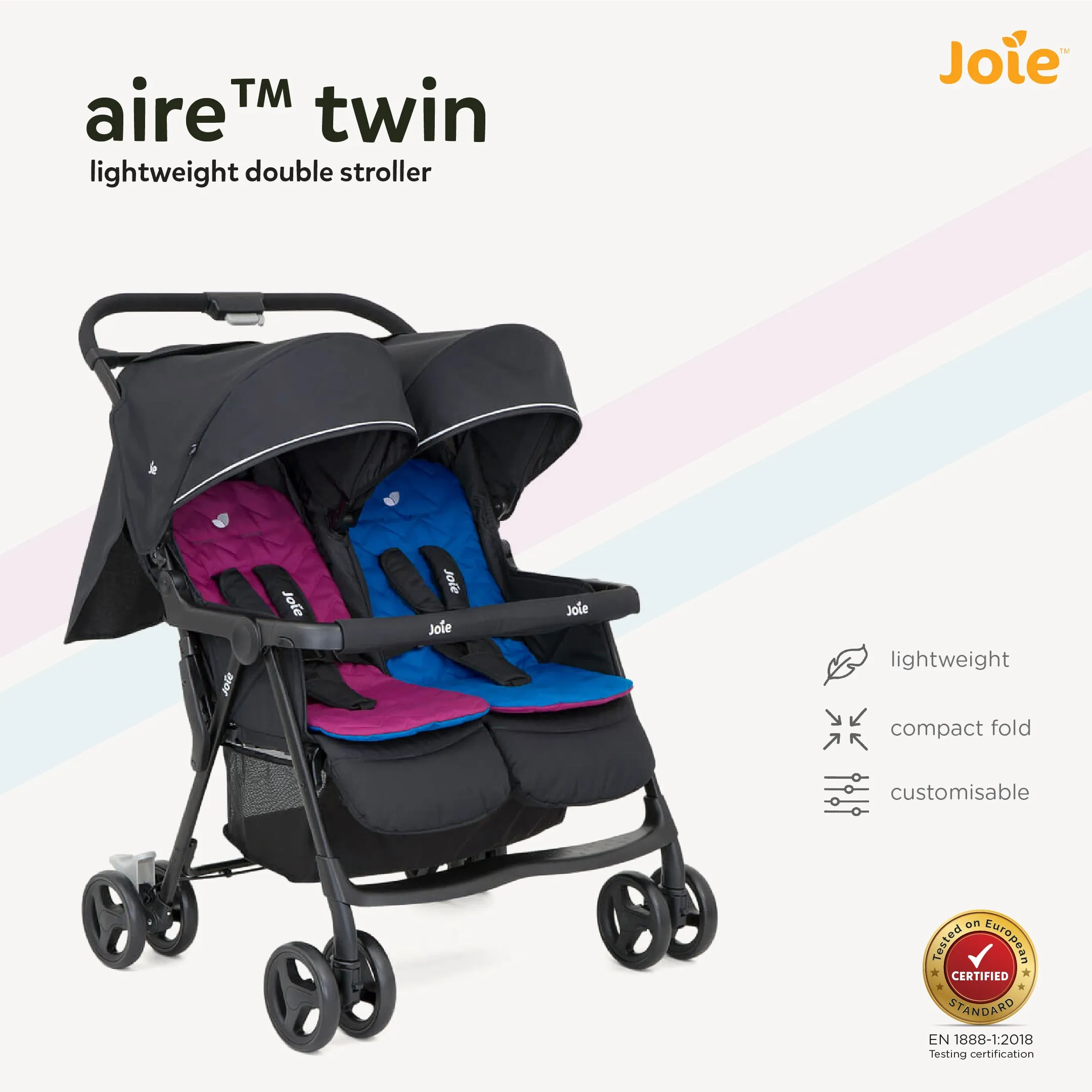 Joie Stroller Aire Twin (Birth to 36 Months)