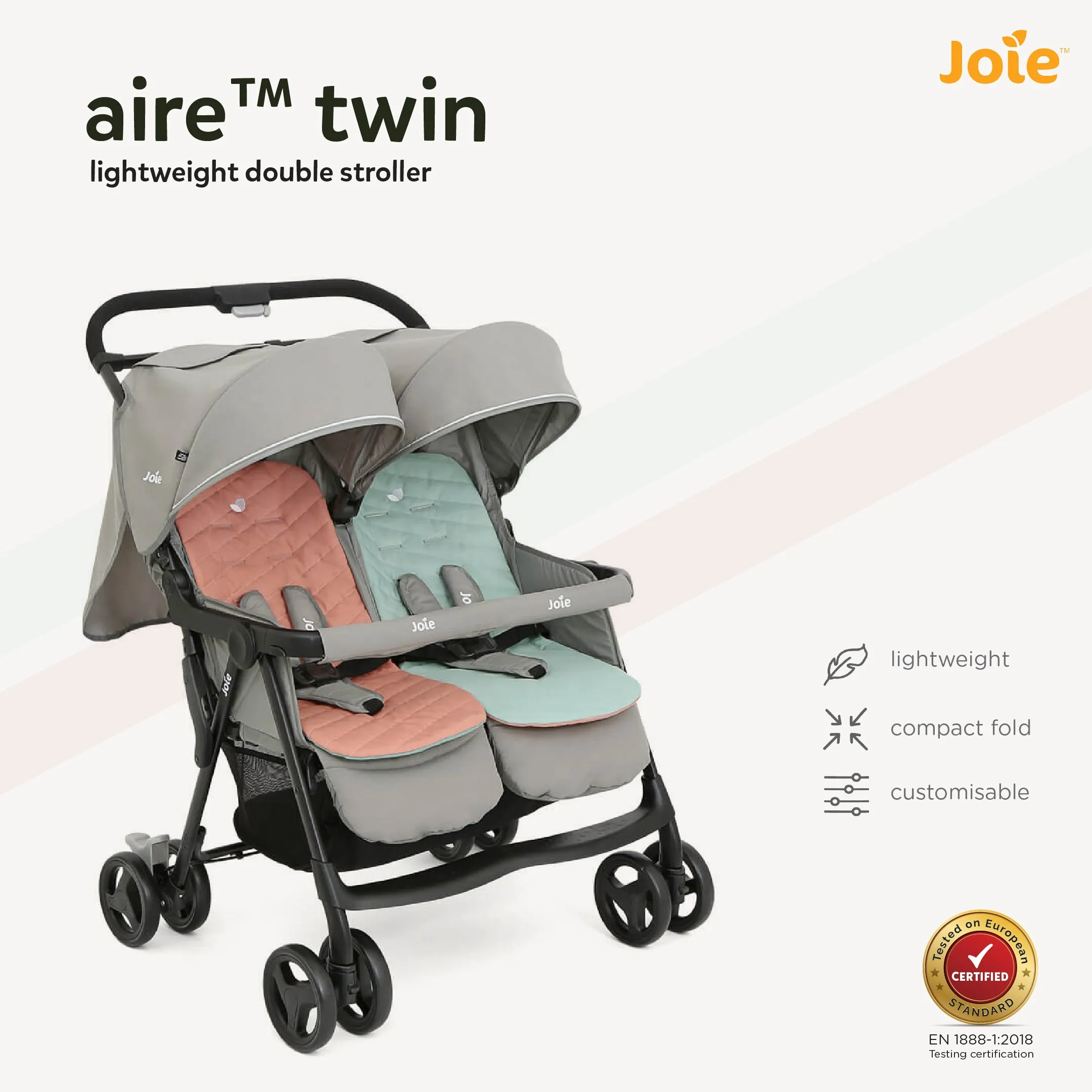 Joie Stroller Aire Twin (Birth to 36 Months)