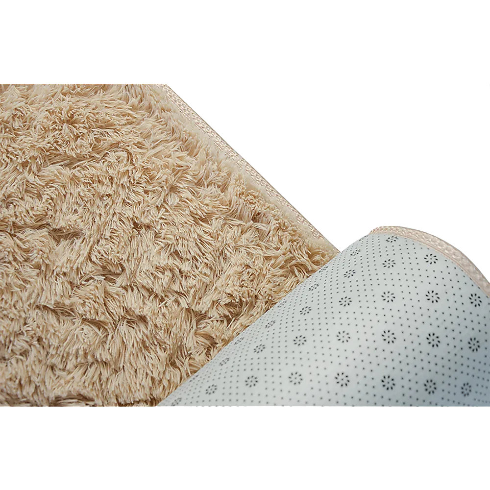 Large Beige Shaggy Rug, Anti-Slip, 230x200cm, Randy & Travis