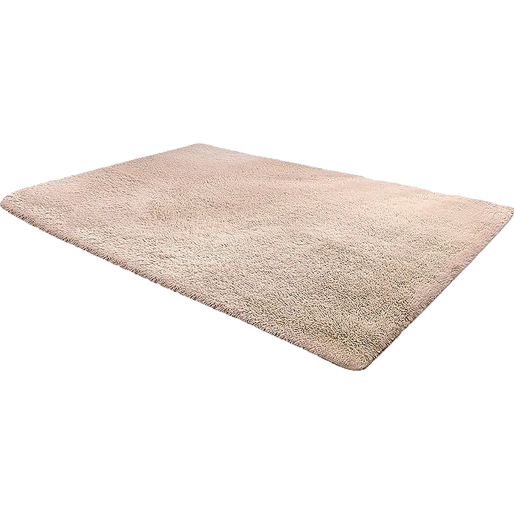 Large Beige Shaggy Rug, Anti-Slip, 230x200cm, Randy & Travis