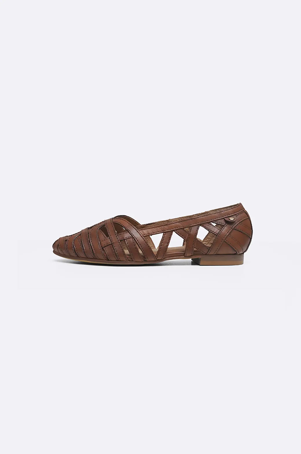 LEATHER WOVEN PUMPS