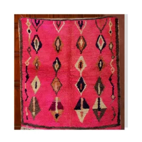 LMIARA | Azilal Pink Rug | 100% wool handmade in Morocco